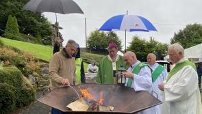 Three generations of Mayo women receive symbolic flame of faith