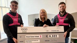 Company founded by footballer with Mayo connections raises over €8,000 for Breast Cancer Ireland