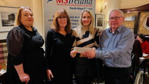 Mayo charity shop presents cheque to South Mayo Branch of MS Ireland