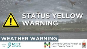 Two Yellow Weather Warnings issued for Mayo
