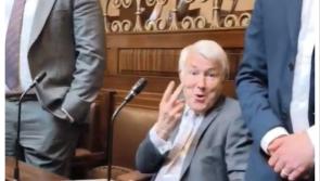 'Absolutely disgraceful' - TD Michael Lowry caught 'giving the two fingers' in the Dáil