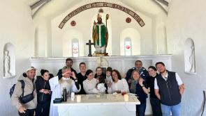 WATCH: Joyful scenes as first girl is baptised on top of Croagh Patrick 