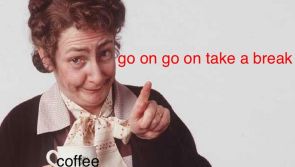 Mrs Doyle on Mayo roads