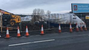 Silo collapse on Aldi site in Ballinrobe