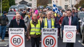 Breaffy protest demands speed limit reduction 