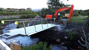 Achill greenway bridge finally in place