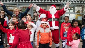 Santa visits Mayo refugees