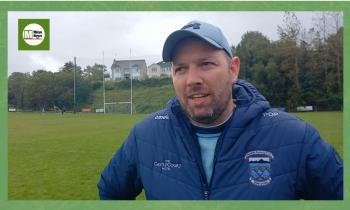 Westport manager Pop Geraghty reacts to win over Charlestown 