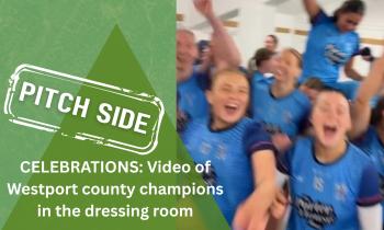 INSIDE DRESSING ROOM: Westport celebrate Mayo LGFA senior championship