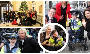 Mayo&rsquo;s Little Blue Heroes welcomed to Leinster House &ndash; PICTURES