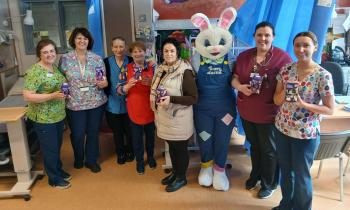 PICTURES: Easter Bunny pays a visit to Mayo University Hospital