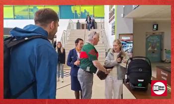 'Good luck this year' says Ryanair CEO Michael O'Leary as he meets Mayo GAA star 