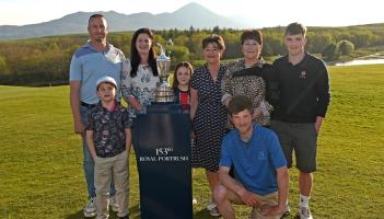 Historic family connections celebrated as famous trophy visits Mayo golf club
