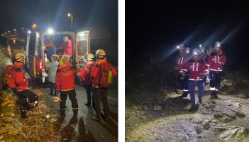 Pitch dark Mayo mountainside rescue operation to rescue couple