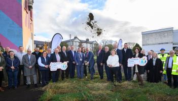 Minister Calleary turns the sod on a major redevelopment of the former Sisters of Mercy Convent Site in Westport