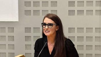 Margaret Loftus at Leinster House