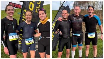Competitive races at Duathlon event in Mayo town