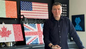 Mayo artist Gary McGinty showcase iconic speeches at major art fairy to 