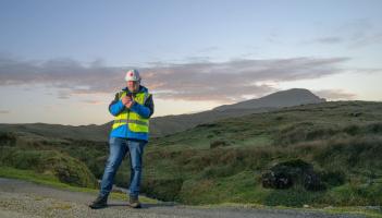 Vodafone first video call satellite