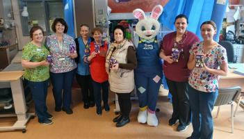 PICTURES: Easter Bunny pays a visit to Mayo University Hospital