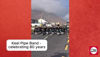 WATCH: St Patrick's Day Parade by Mayo pipe bands on Achill Island