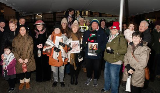 Mayo IPSC holds emergency candlelit vigil in solidarity with Palestine