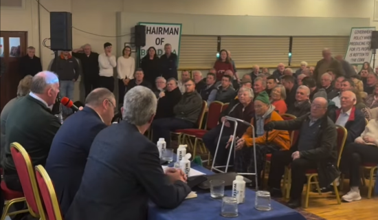 Hundreds of farmers back call for new Bord Bia chair at crowded Mayo meeting