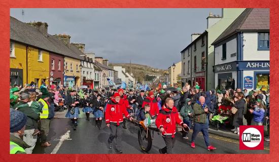 WATCH: Relive the St Patrick's Day Parade from west Mayo town