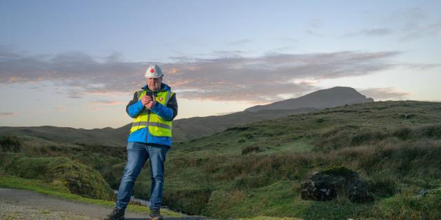 Vodafone first video call satellite