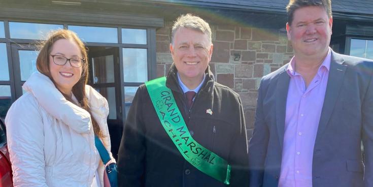 PICTURES: Canadian ambassador to Ireland takes part in Mayo island Easter parade