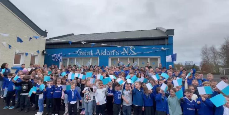 Up Kiltimagh! St Aidan's pupils send lovely message of support ahead of Connacht semi-final 