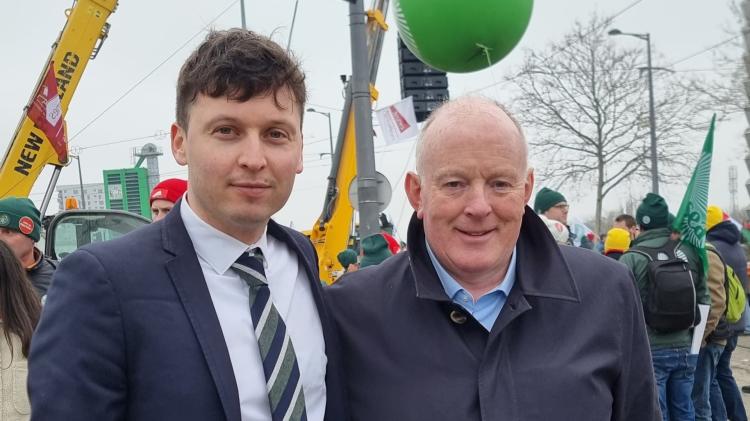 Mayo TD in Strasbourg addressing farmers protest ahead of key Mercosur vote