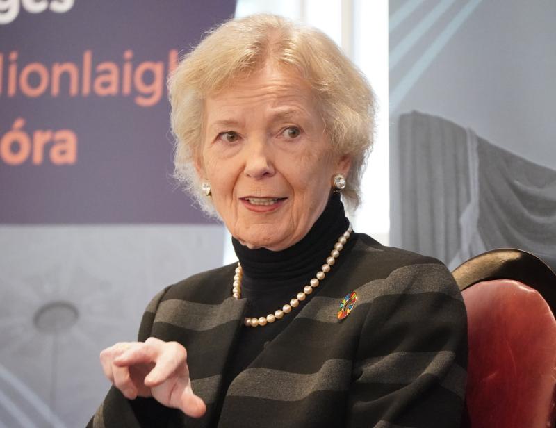 Mary Robinson and Eamon Ryan heckled at Ballina climate conference 