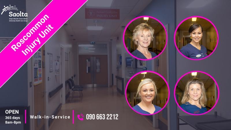 Saolta issue reminder that Roscommon Injury Unit is there for Mayo patients this summer