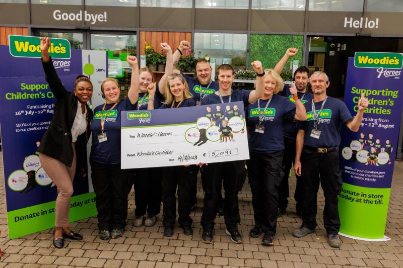 Woodie’s Castlebar raise over €5,000 with 2023 Heroes campaign