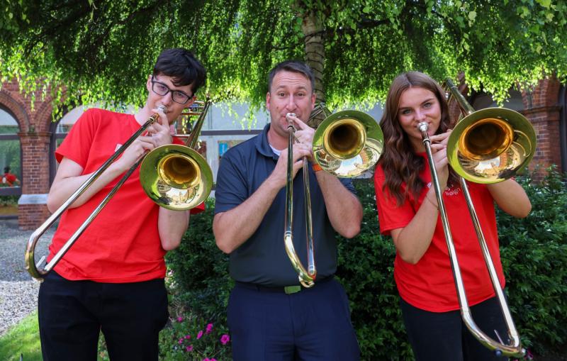 Young Mayo musicians jam with US Navy Band