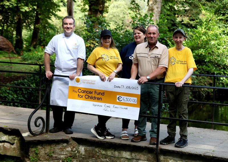 Cong Food Village Festival donates €6300 to Charity Cancer Fund for Children