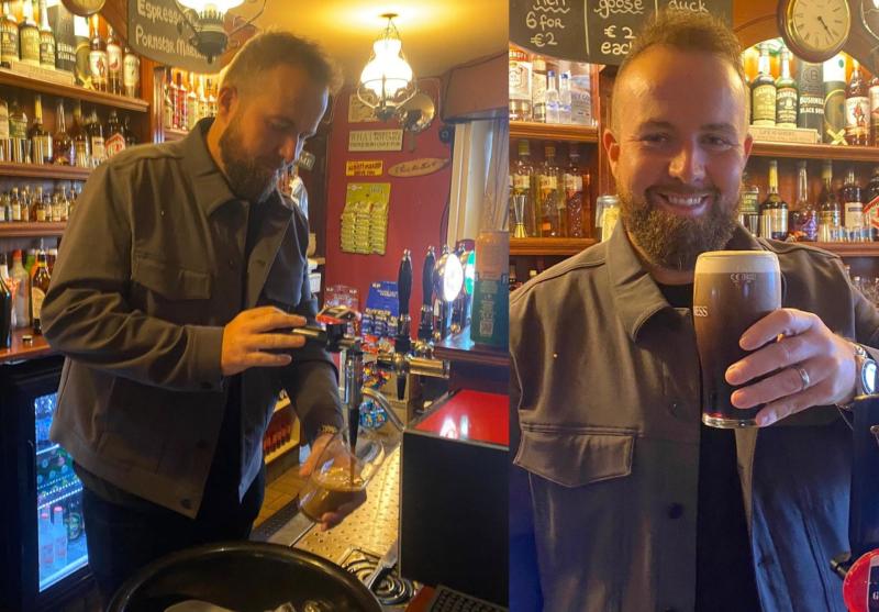 Shane Lowry pulls his own pint in pub as he enjoys downtime in Mayo