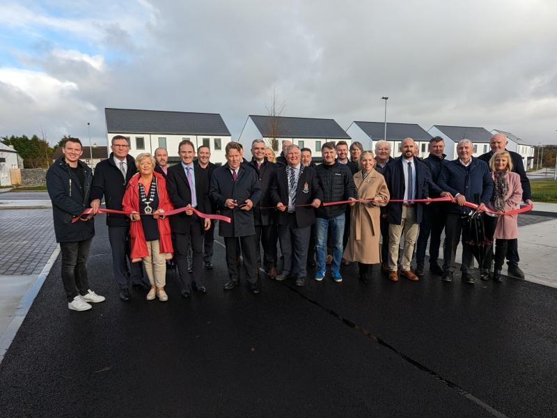 Minister O'Brien opens 50-unit housing estate in Ballina and new fire station in Crossmolina 