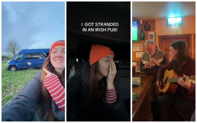 WATCH: Tourist ends up 'stranded' at Mayo pub leading to 'best night' of her trip
