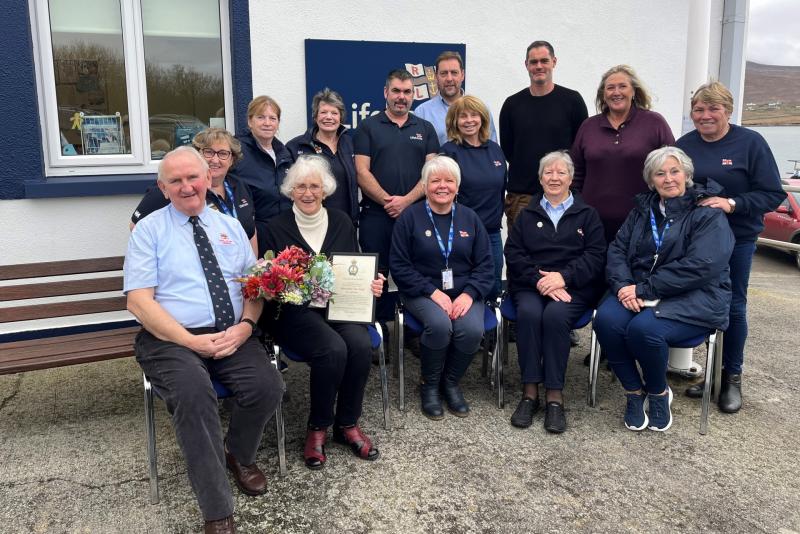 Achill Island lifeboat fundraiser honoured by RNLI for her charity work