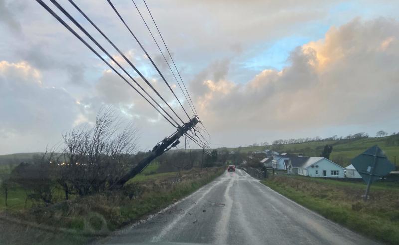 Storm Isha sweeping over Mayo  
