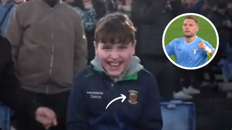Mayo GAA top pops up on television during Lazio's Champions League win over Bayern Munich