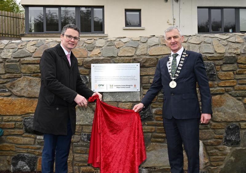 Much needed Westport flood relief scheme officially opened by Minister O’Donovan