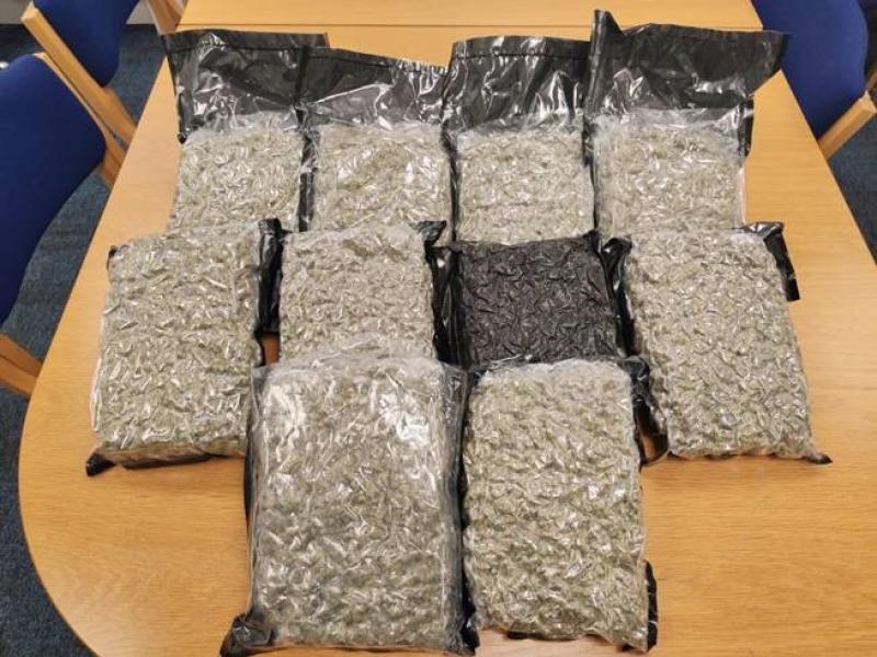 Man charged over €108,000 worth of cannabis found in Kildare