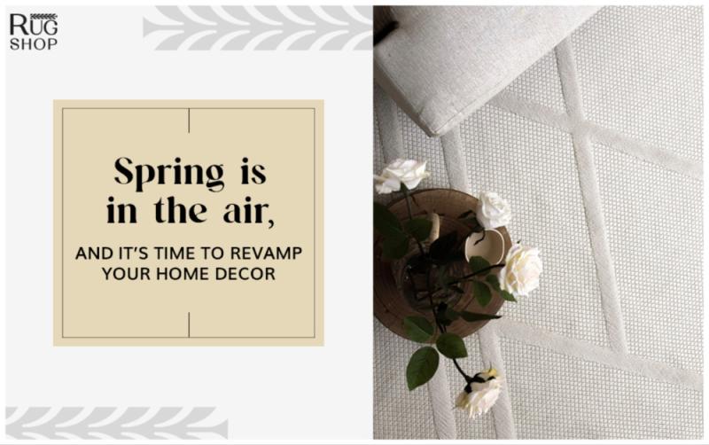 Factory fresh, spring ready, Irish style weatherproof rugs from Rugshop