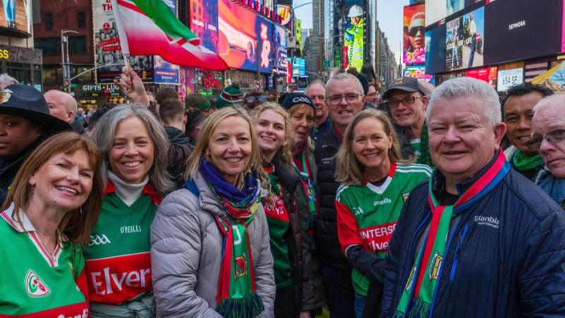 PICTURES: Mayo fans in New York flying the Green and Red on Times Square