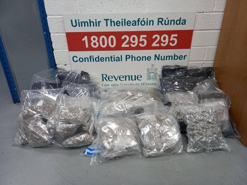 Revenue seizes illegal drugs and designer items worth over €300,000 in one week