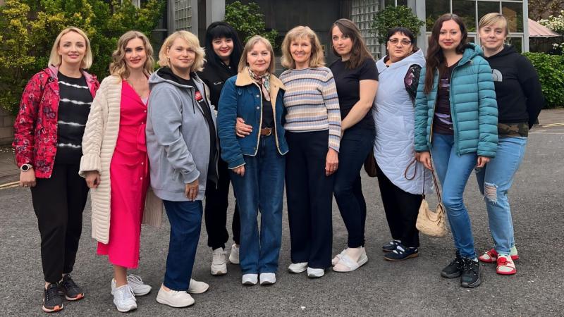 Ukrainian refugees in Westport raise money for cancer charity 