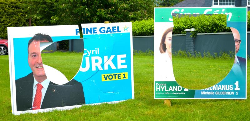 Mystery surrounds Mayo poster vandalism